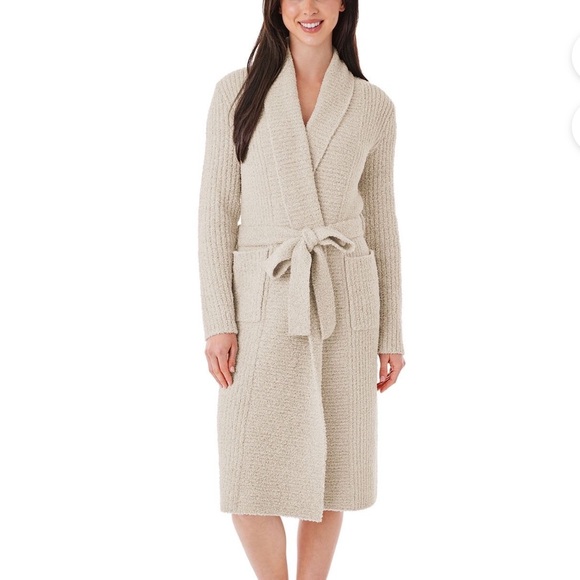 Members mark cozy small knit robe Cream Women's Sweater NWOT - Picture 2 of 7